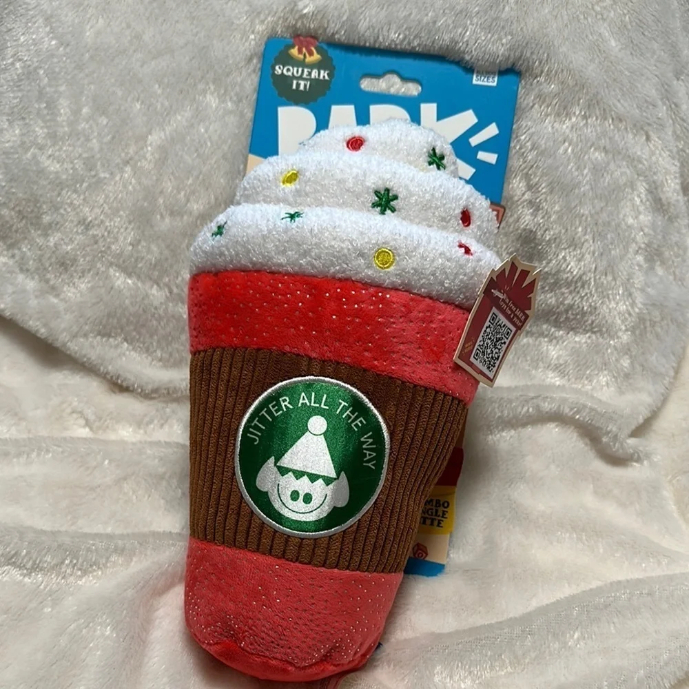 Festive Dog Toy Set with Santa and Stocking Jitter all the way